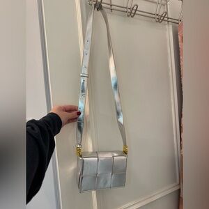 Silver Crossbody Bag